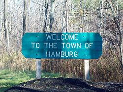 Hamburg NY Welcome sign Nov 10
